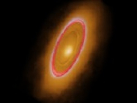 This image shows how the components of the Fomalhaut debris system relate to each other.